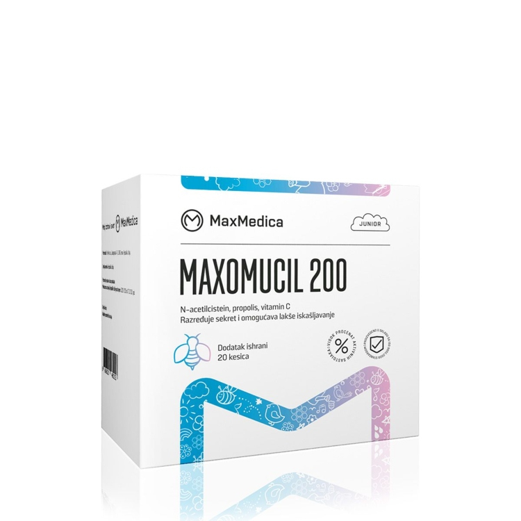 MaxMedica Maxomucil 200 20 kesica